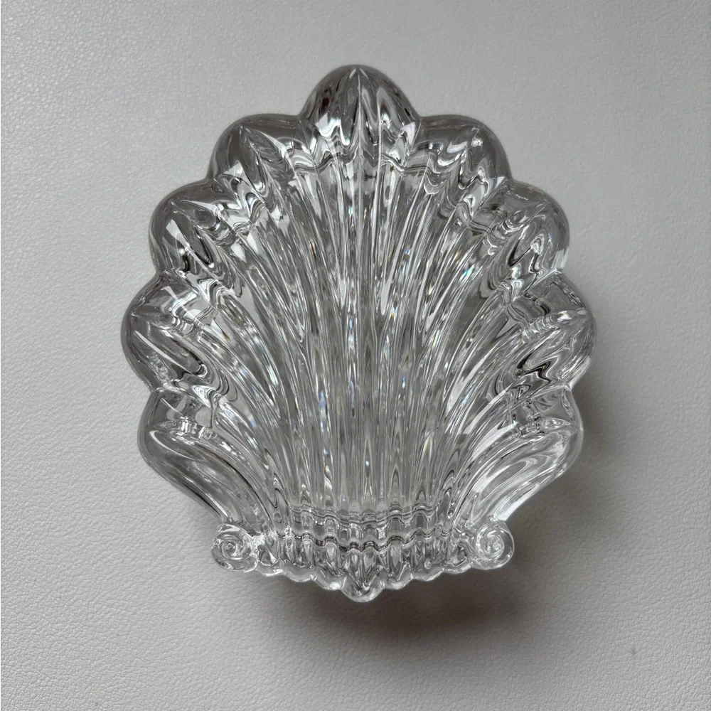 Gorham Crystal Trinket Box Chantilly Shell Vintage